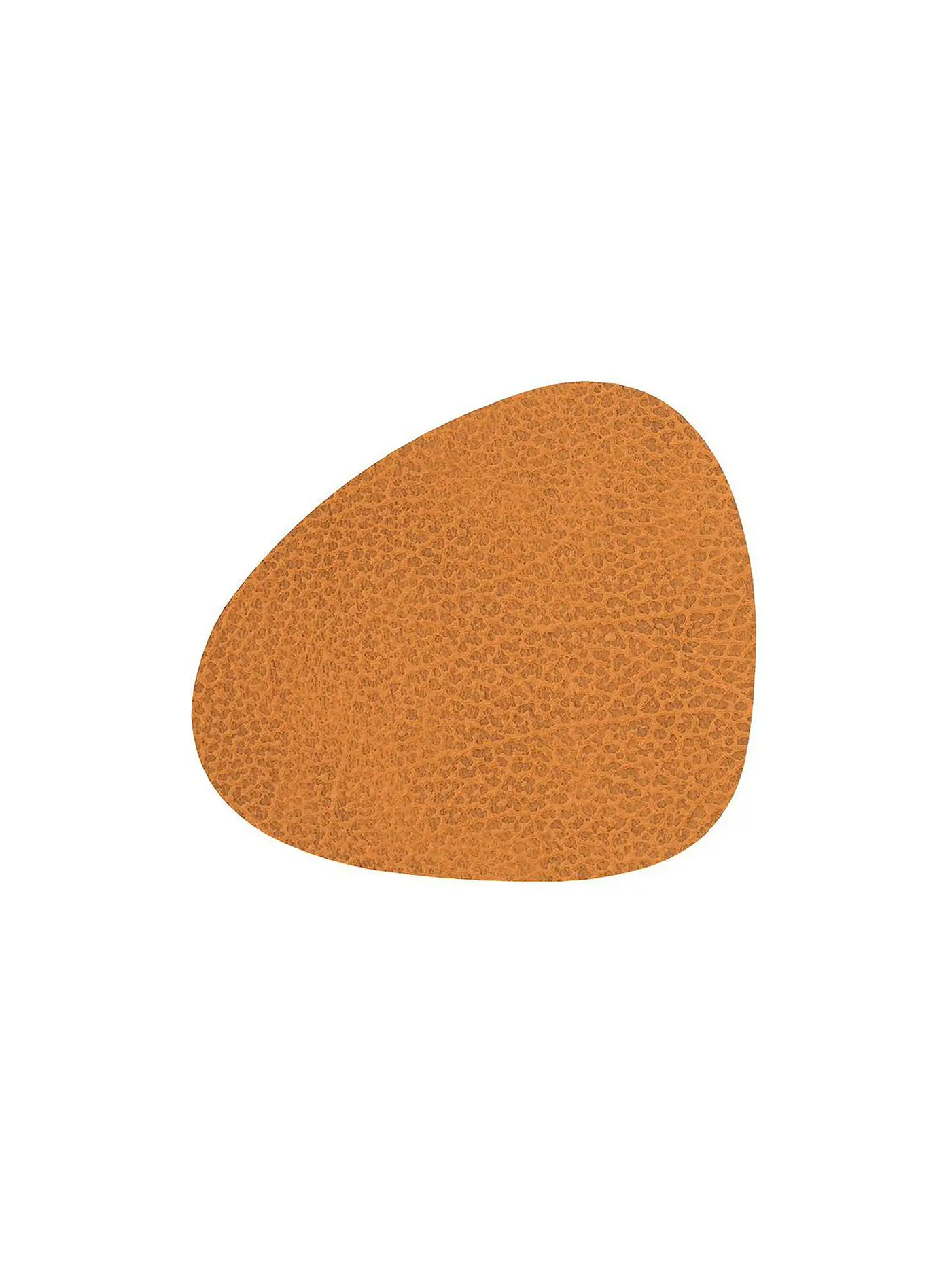 LIND DNA | Leder-Untersetzer oval Hippo 11x13cm Curry | 